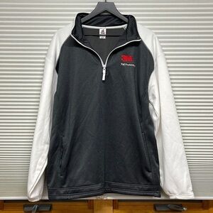 Badger Sport Gray and White 3M Fall Protection 1/4 Zip Pullover Sweatshirt